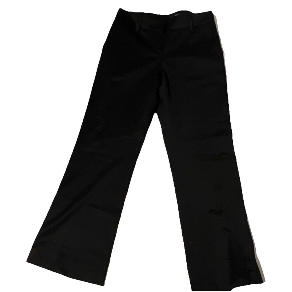 Hugo Boss Black Virgin Wool Blend Wide-Leg Dress Pants Women Flat Front